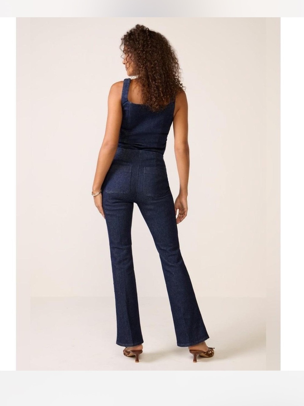 Spanx Dark Wash Denim Trousers Large